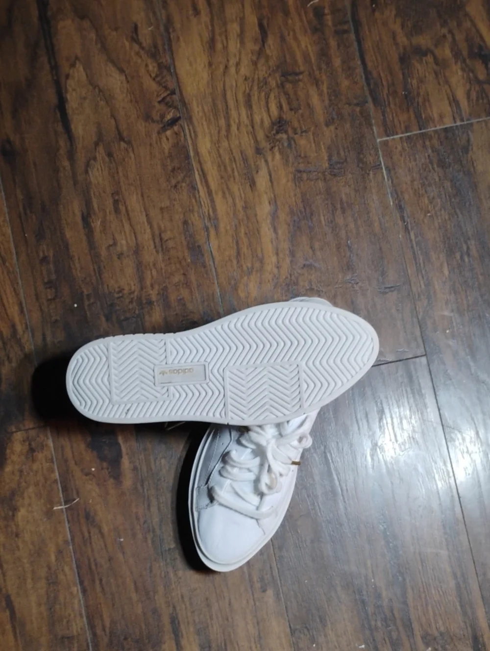 adidas White Kids Lace-Up Sneakers